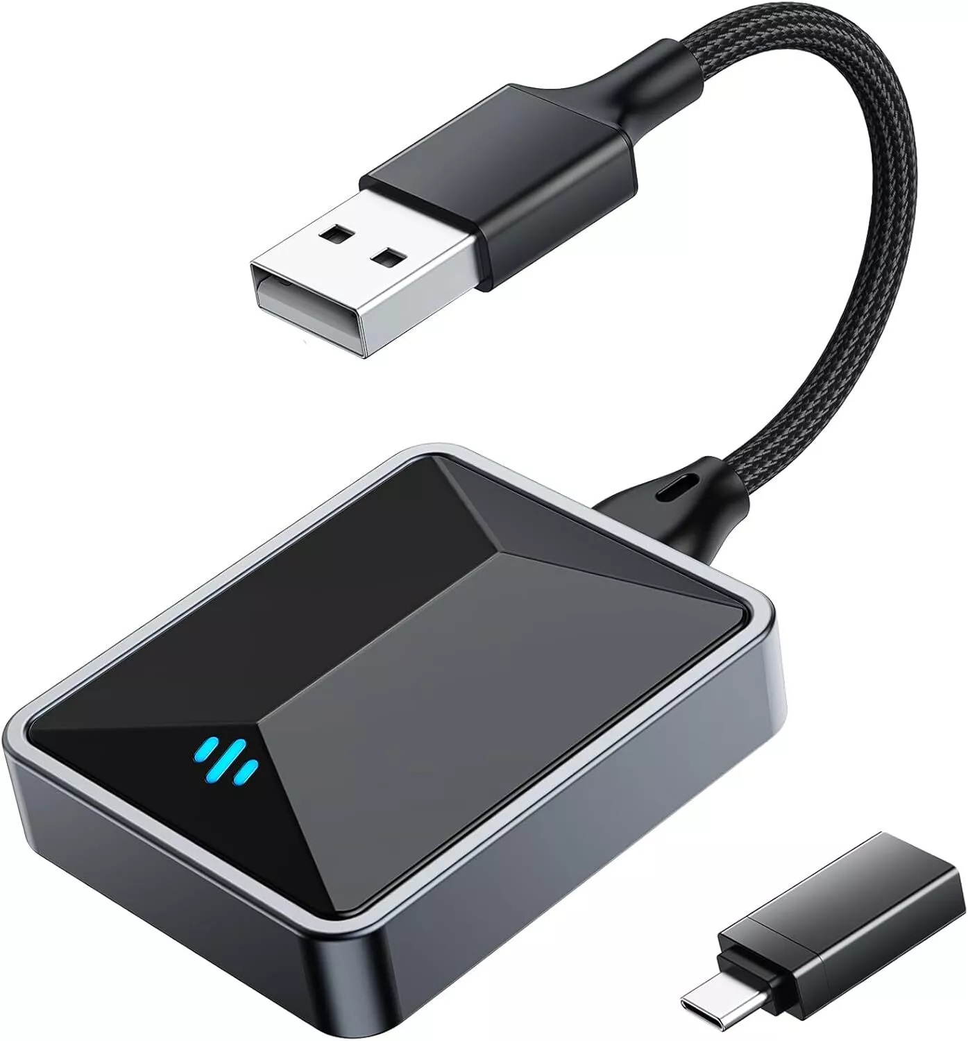 (Bild für) 2 in 1 Wireless CarPlay Adapter USB BT Dongle Box for Apple CarPlay Android Auto akku (Ersatz)