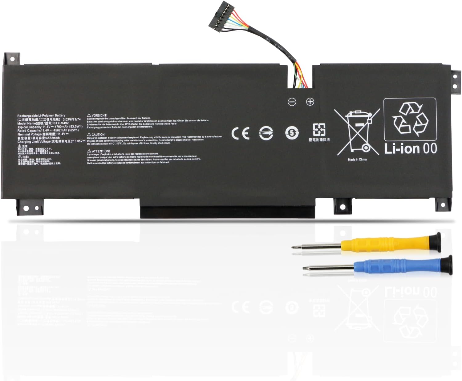 Akku für MSI Katana GF66 GF76 11UC 11UD 11UE 11SC 12UD 12UE 12UG 12UGS 12UX(Ersatz) Akku für MSI Katana GF66 GF76 11UC 11UD 11UE 11SC 12UD 12UE 12UG 12UGS 12UX(Ersatz)