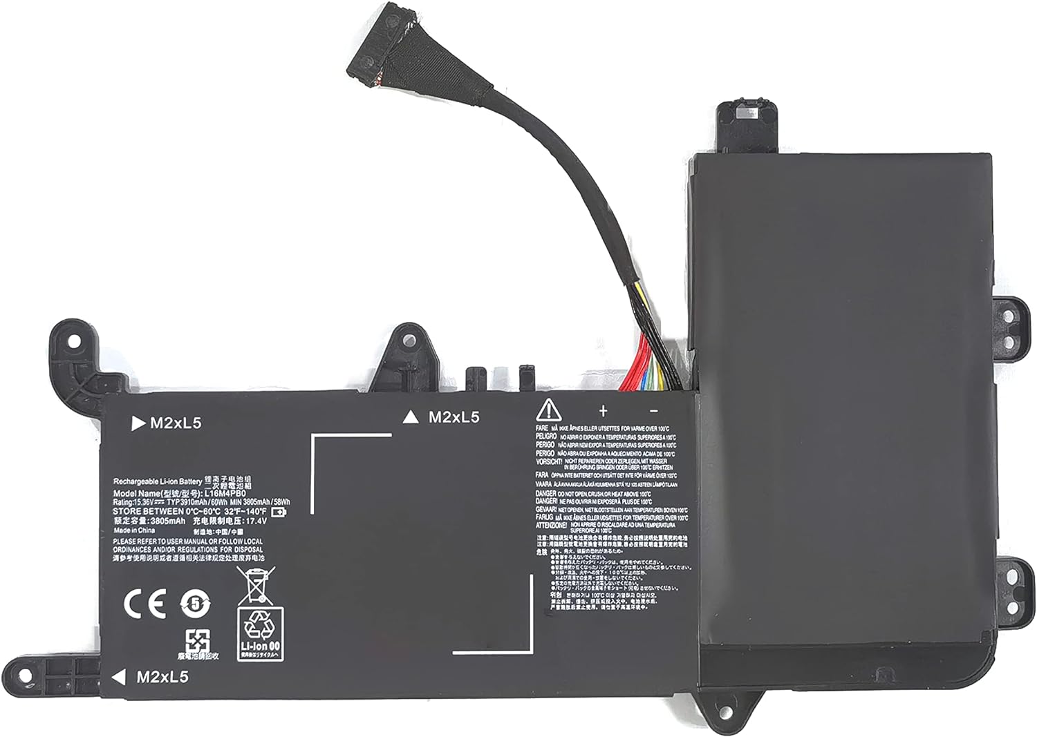 Akku für 15.36V 60Wh L16M4PB0 L16S4TB0 5B10M33723 Lenovo Legion Y710 Y720-15 Y720-15IKB(Ersatz) Akku für 15.36V 60Wh L16M4PB0 L16S4TB0 5B10M33723 Lenovo Legion Y710 Y720-15 Y720-15IKB(Ersatz)