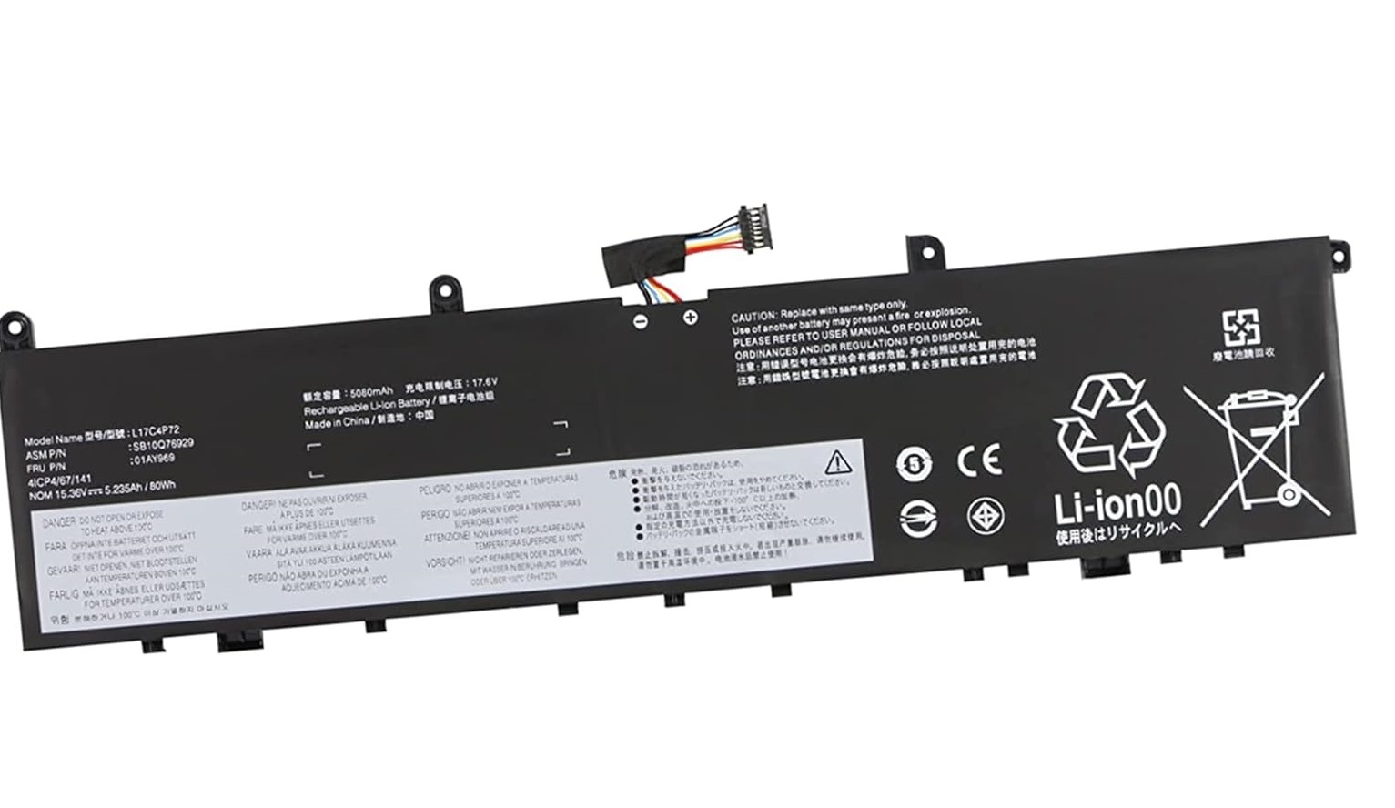 (Bild für) L17C4P72 Lenovo ThinkPad X1 Extreme Gen 1/ Gen 2 ThinkPad P1 Gen 1/ Gen 2 01AY968 L17M4P72 L18M4P71 akku (Ersatz)