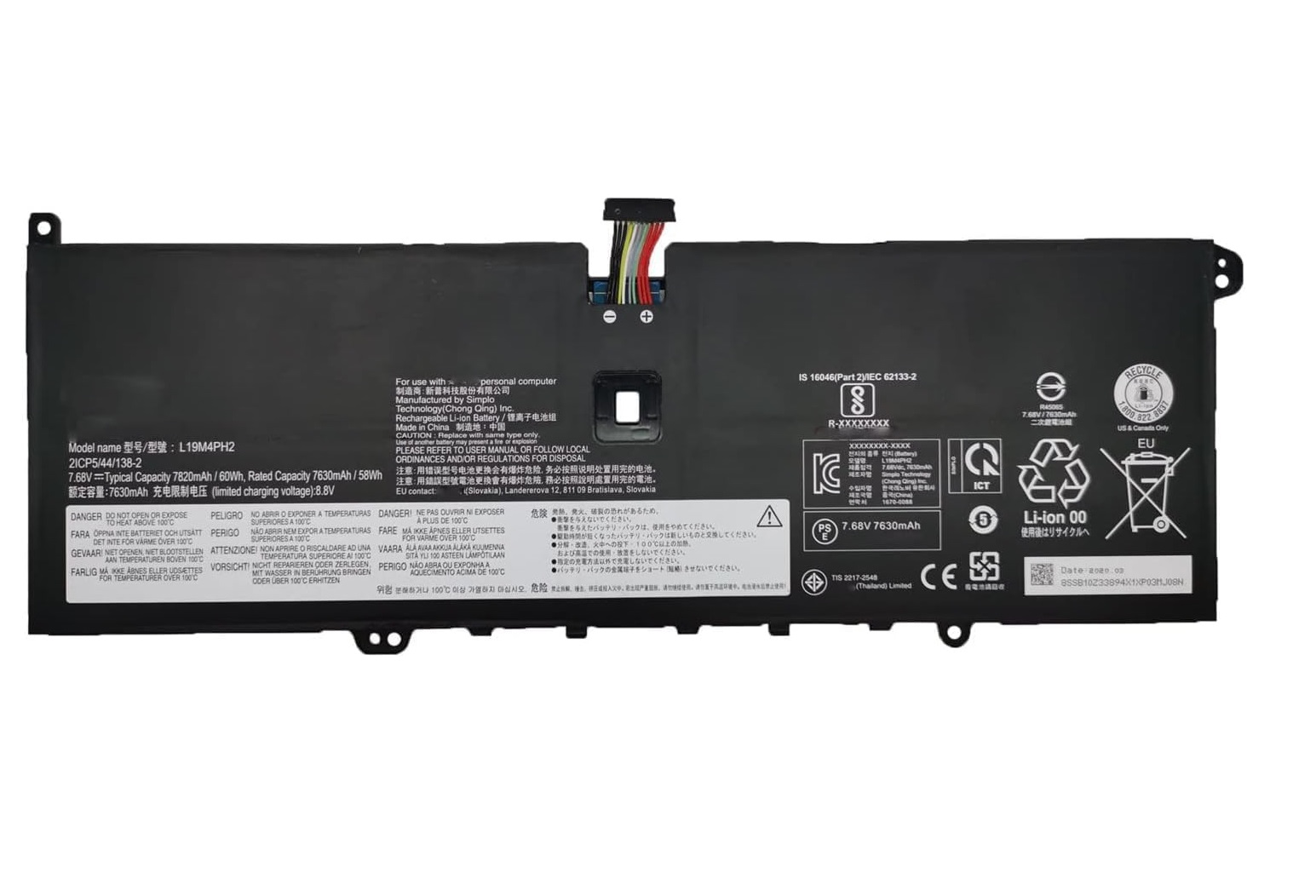 (Bild für) L19M4PH2 L19C4PH2 Lenovo Ideapad Yoga 9-14ITL5 82BG akku (Ersatz)