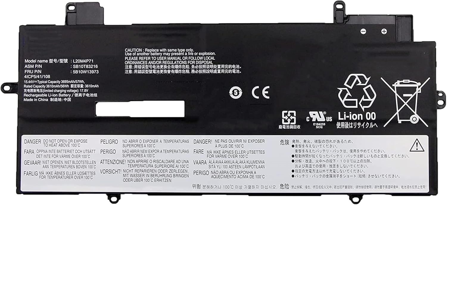 (Bild für) L20M4P71 Lenovo ThinkPad X1 Carbon 9th 10th Gen ThinkPad X1 Yoga 6th 7th Gen L20D4P71 L20L4P71 L20C4P71 akku (Ersatz)