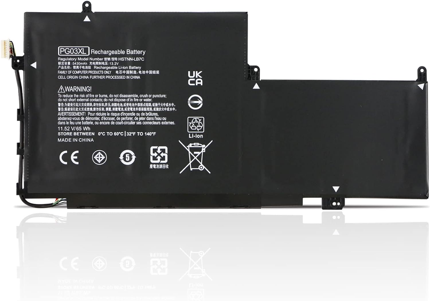 (Bild für) HP Spectre X360 15 AP011DX 15-AP000 AP000NA AP000NF AP000NX PGO3XL 831532-421,422 831758-005 HSTNN-LB7C akku (Ersatz)